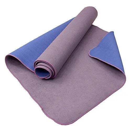 Produktbild: Carnegie Yoga Handtuch Matte 175x60 rutschfeste Yogamatte Mikrofaser Oberfläche, Pilates & Fitness