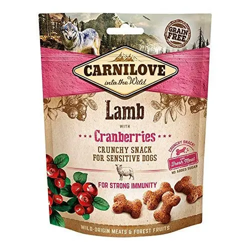 Produktbild: CARNILOVE LAMM WITH Cranberries Knuspriger Snack für alle Hunde