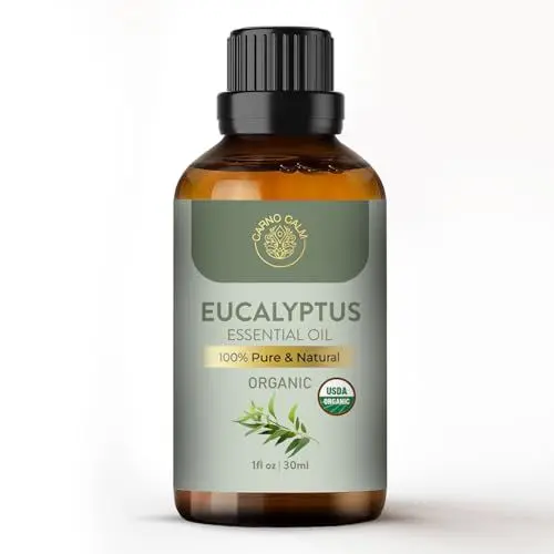 Produktbild: Carno Calm Eukalyptusöl für Diffusor | 100% reines und natürliches ätherisches Eukalyptusöl | für Aromatherapiebad, Luftbefeuchter, Haar | 30 ml
