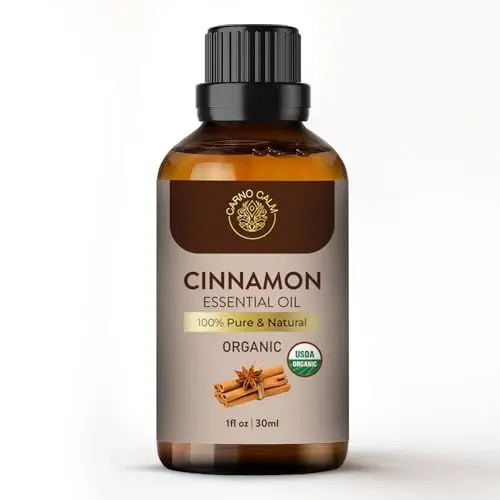 Produktbild: Carno Calm Zimtöl für Diffusor | 100% reines und natürliches ätherisches Zimtöl | Perfekt für Aromatherapie, Duft, Hautpflege und Lippen| 30ml