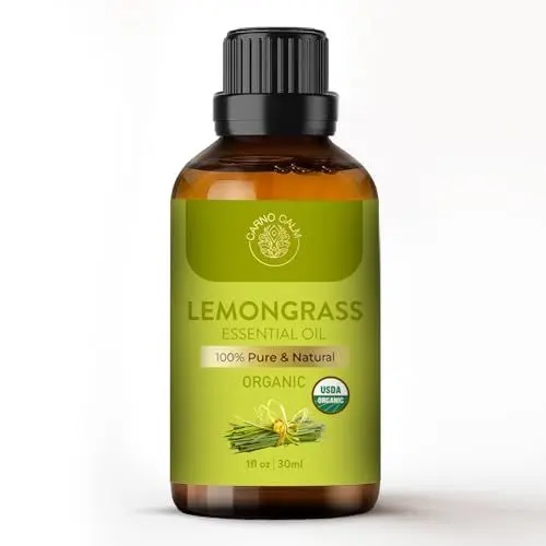 Produktbild: Carno Calm Zitronengras Ätherische Öle für Diffusor | 100% reines und natürliches Zitronengrasöl | für Haare Massage Spray Aromatherapie und Hautpflege | 30 ml