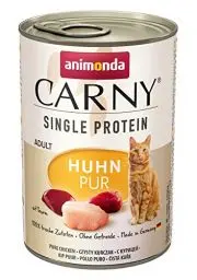 Produktbild: Carny Katzen Nassfutter Single ProteinHuhn pur (6 x 400 g), Katzen Nassfutter mit nur einer Proteinquelle von animonda, Katzenfutter für ausgewachsene Katzen