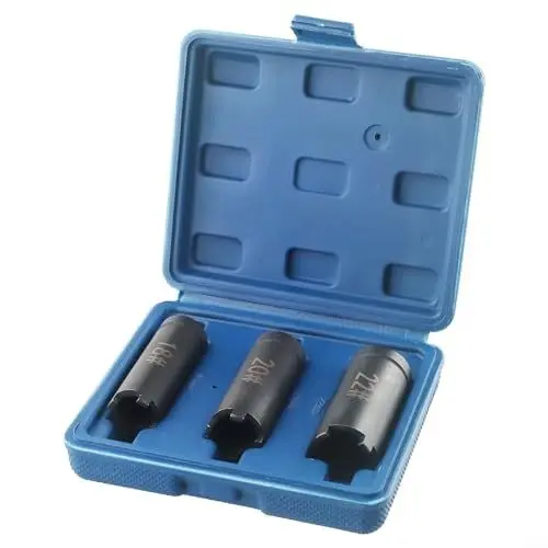 Produktbild: Carpango 3 stücke Kupplungsschloss Mutter Schlüssel, 18mm 20mm 22mm Motorrad Kupplungsschloss Schraubenschlüssel Motorrad Mutter Steckschlüssel Entfernen Werkzeuge Set für Gy6