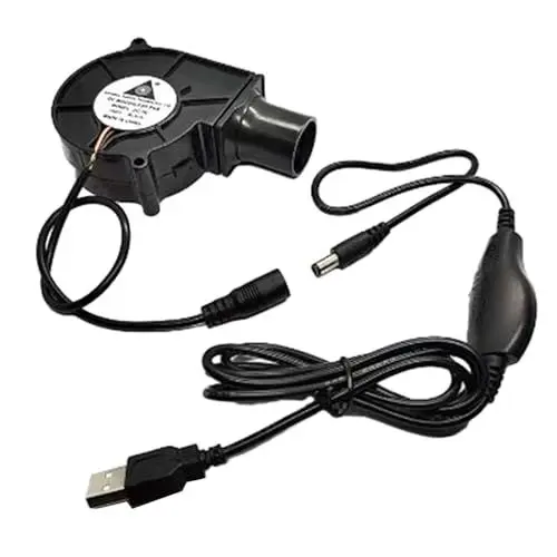 Produktbild: Carpango BBQ-Ventilator, Luftgebläse, 12 V, Grillventilator, Outdoor-Kochkohlegebläse, tragbares Grill-Luftgebläse