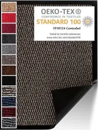 Produktbild: Carpet Diem Fußmatte, einfach sauber I Schmutzfangmatte Eingangsbereich - Fussmatte Innen & Außen, rutschfeste Türmatte, Schmutzfang Teppich für Haustür I Fußabtreter in Beige-Schwarz 60x90 cm