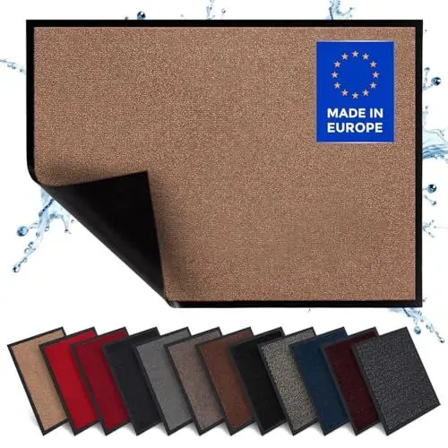 Produktbild: Carpet Diem Fußmatte, einfach sauber I Schmutzfangmatte Eingangsbereich - Fussmatte Innen & Außen, rutschfeste Türmatte, Schmutzfang Teppich für Haustür I Fußabtreter in Beige 90x150 cm