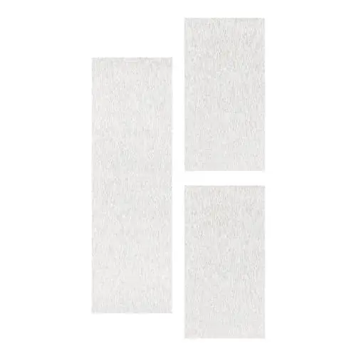 Produktbild: Carpetsale24 Bettumrandung Schlafzimmer 3 teilig Moderne Kurzflor Teppich Creme Bettvorleger Schlafzimmer Bettset: 2 St. 60x100 cm | 1 St. 80x150 cm - Schlingen Teppich Läufer Set