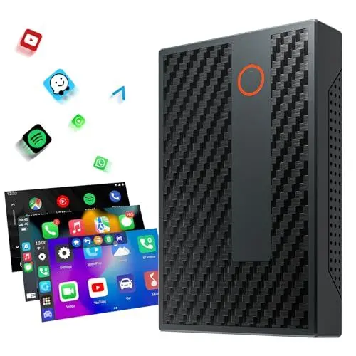 Produktbild: CarPlay Wireless Adapter, YouTube Netflix Android Auto Wireless CarPlay, 2+32G Äpfel CarPlay Dongle Convert Factory Wired CarPlay to Wireless