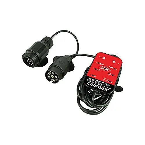 Produktbild: CARPOINT CPT0438118 438118 LED-Tester für Anhängersteckdosen, Rot