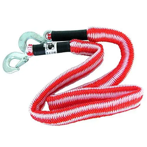 Produktbild: CARPOINT 0178749 Abschleppseil 2800 1.5-4 Meter mit Haken & mit Aufbewahrungstasche Abschleppgurt Auto & SUV