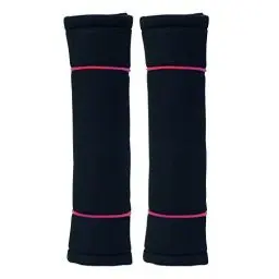 Produktbild: Carpoint 1421512 Gurtpolsterset 'Classic', schwarz / rot