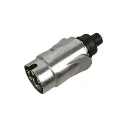 Produktbild: Carpoint 7-poliger Stecker Metall |Für Auto, Anhänger, Wohnwagen, Fahrradträger | Anhängerstecker 7 polig