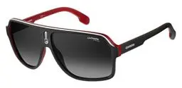 Produktbild: Carrera Sonnenbrillen 1001/S Matte Black Red/Grey Shaded 62/11/140 Unisex