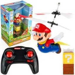 Produktbild: Carrera RC SUPER Mario™ Flying Cape Mario Ferngesteuerter Hubschrauber | Helikopter mit 10,4 cm Länge | Originale Nintendo-Lizenz | Ferngesteuertes Flugzeug-Design | Flugspaß für Kinder ab 8 Jahren