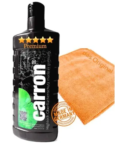 Produktbild: carron® Original Profi Autopolitur Hochglanz-Versiegelung für alle Autolack gegen Artefakte mit Lotuseffekt ohne aufwändige Polierarbeit