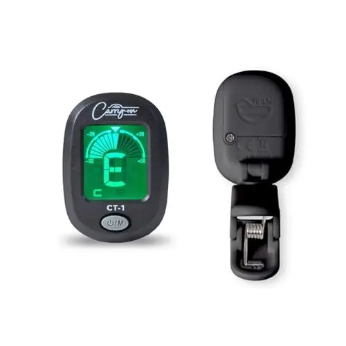 Produktbild: Carry-on CT-1 Chromatisches Stimmgerät für Gitarre, Bass, Ukulele C mit schwenkbarem LCD-Bildschirm, Schwarz