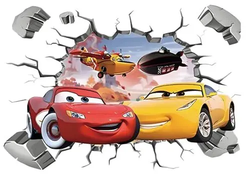 Produktbild: Cars 3D Aufkleber Cars Wandtattoo Cars Wandaufkleber Cars Wandsticker Cars Disney Wandtattoo Cars Kinderzimmer Dekoration Abnehmbare Aufkleber Wall Stickers Cars