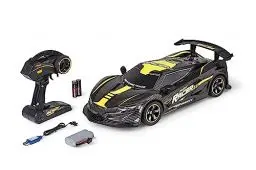 Produktbild: Carson 500404249 1:10 Night Racer 2.0 2.4GHz 100% RTR gelb - Ferngesteuertes Auto, LED-Beleuchtung, inkl. Batterien und Fernsteuerung, Fahrzeit ca. 40 min