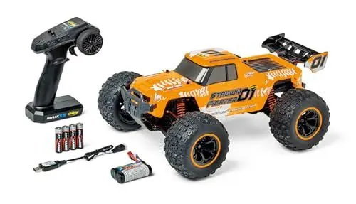 Produktbild: Carson 500404253 1:10 XS Stadium Fighter 100% RTR orange - Ferngesteuertes Auto, RC Buggy, inkl. Batterien und Fernsteuerung, Offroad Buggy