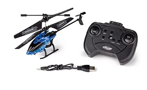 Produktbild: Carson 500507165 Starter Tyrann 230 IR 2Ch RTF Cyan Helikopter, Hubschrauber, für Einsteiger, RC Heli, ferngesteuertes Spielzeug, Night Blue