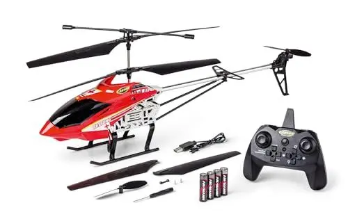 Produktbild: Carson 500507183 Easy Tyrann 670 Rescue Autos. 100% RTF – RC Heli, Ferngesteuerter Helikopter, Robustes RTF (Ready to Fly), Outdoor Helikopter, RC Flugzeug