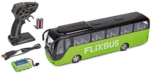 Produktbild: Carson 500907342 FlixBus 2.4GHz - 100% fahrfertig, Spielzeugbus, Spielzeugauto, ferngesteuertes Auto, für Kinder ab 8 Jahren, Fahrzeit ca. 60 min, Bunt