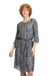 Produktbild: Cartoon Damen Sommerkleid mit 3/4 Arm Beige/Blau,42