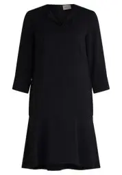 Produktbild: Cartoon Damen Volantkleid mit Taschen Schwarz,44