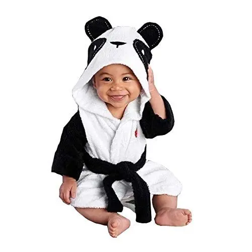 Produktbild: Cartoons Baby Kleidung Handtuch Kinder Tiere Bademantel Mädchen Schlafanzug Kapuzenierte Mädchen Outfits & Set Baby Neugeboren Junge (Black, 18-24 Months)