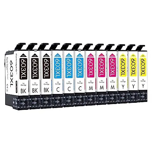 Produktbild: Cartridgeify 603XL Druckerpatronen Kompatibel mit Epson 603 XL Patronen, für Expression Home XP-2100 XP-2105 XP-3100 XP-3105 XP-3150 XP-4100 XP-4105, Workforce WF-2810 WF-2830 WF-2835 WF-2840 WF-2850