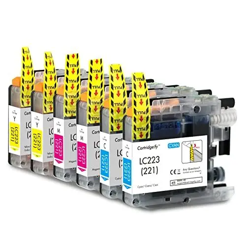 Produktbild: Cartridgeify LC-223 XL Druckerpatronen Kompatibel mit Brother LC223 LC-221 LC221 Patronen (Farbe), für MFC-J4420DW J4620DW J4625DW J480DW J5320DW J5620DW J5720DW J680DW J880DW DCP-J562DW J4120DW