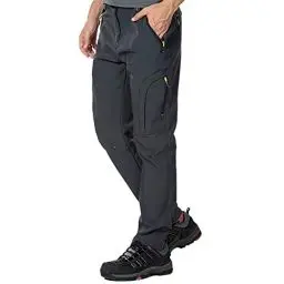 Produktbild: CARWORNIC Herren Wanderhose Outdoor Hosen Für Herren Wasserdicht Skihose Softshellhose Trekkinghose Winter Thermohose Outdoorhose Winddicht Warme Gefüttert Snowboardhose Winterhose