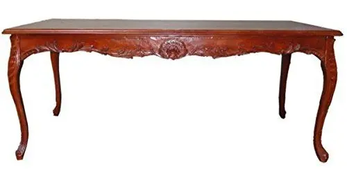 Produktbild: Casa Padrino Barock Esstisch Braun (Mahagonifarben) 140 cm - Barock Tisch Antik Stil Möbel