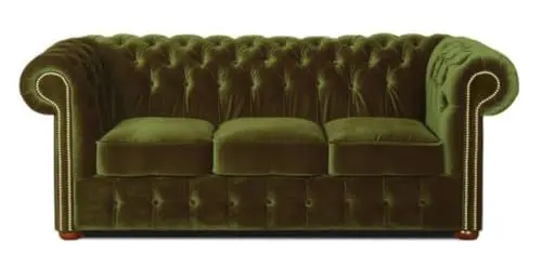Produktbild: Casa Padrino Chesterfield 3er Sofa Dunkelgrün 200 x 90 x H. 78 cm - Luxus Qualität
