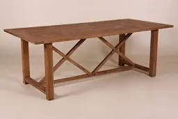 Produktbild: Casa Padrino Teak Esstisch Holzfarben 220 x 100 cm - Landhaus Stil Tisch Teakholz
