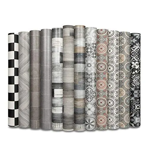Produktbild: casa pura PVC Bodenbeschichtung - Vinylfolie für Möbel und Böden - Flieseneffekt Aufkleber - PVC Boden Rolle - 100% umweltfreundlich (Schachbrettoptik - 100 x 250 cm)