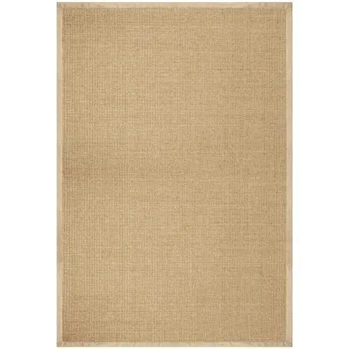 Produktbild: casa pura® Amazonas Sisal-Teppich mit Baumwollbordüre, rutschfeste Latexunterseite, Naturfarben, 140 x 200 cm, Größen erhältlich
