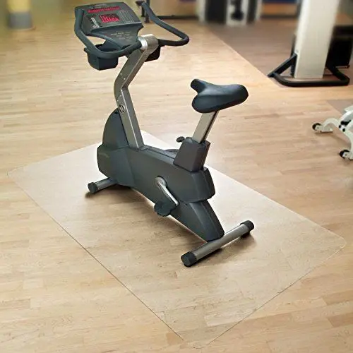 Produktbild: casa pura Bodenmatte/Unterlegmatte für Heimtrainer, Ergometer, Crosstrainer und andere Fitnessgeräte - transparent - 75x120 cm