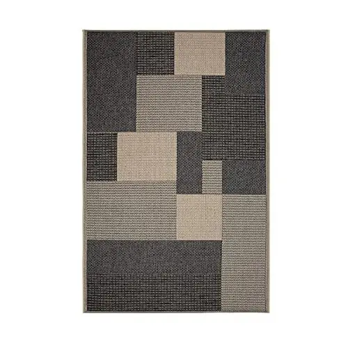 Produktbild: casa pura Outdoor Teppich Clyde für Terrasse und Balkon 160 x 230 cm | wetterfester Sommerteppich für Garten robustes Flachgewebe für außen und innen modernes Design Modell Daytona mit Kästchen Muster