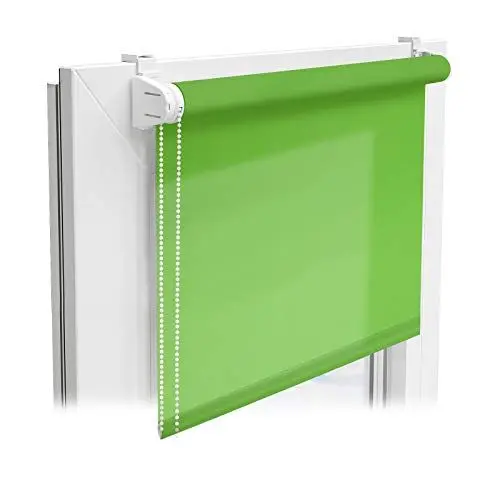 Produktbild: casa pura® Sichtschutzrollo - lichtdurchlässiges Rollo als Sichtschutz am Fenster - Fensterrollo in vielen Größen und Farben | Grün | 120x150cm