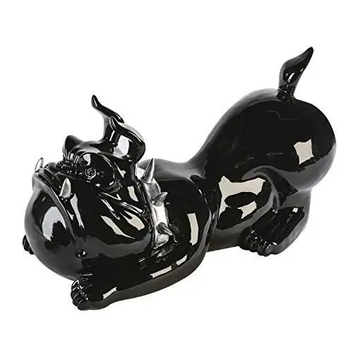 Produktbild: Casablanca - Skulptur/Dekofigur - Brutus/Hund - schwarz metallic - Länge 50cm