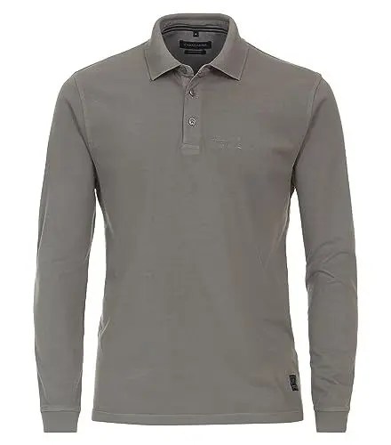 Produktbild: CASAMODA Polo-Shirt Langarm Uni Grau XL