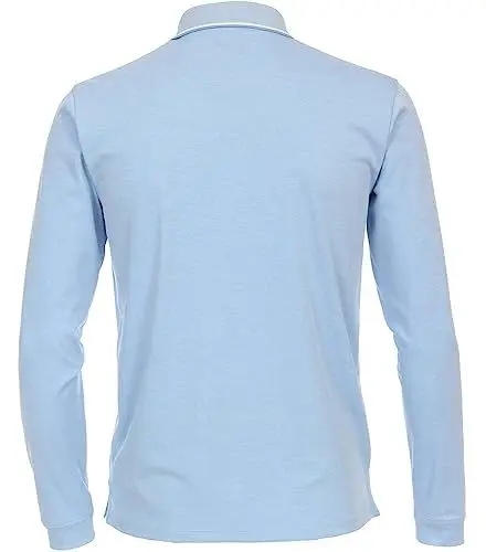 Produktbild: CASAMODA Polo-Shirt Langarm Uni Hellblau XL