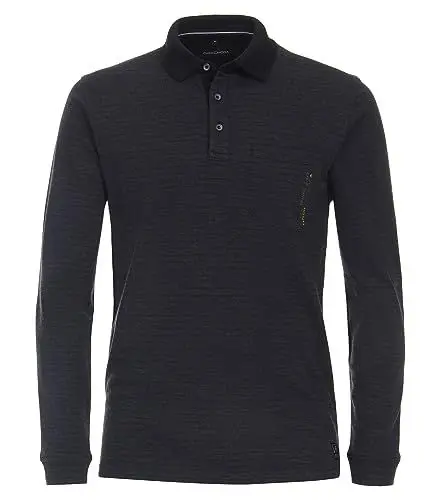 Produktbild: CASAMODA Polo-Shirt Langarm gestreift Dunkelblau L