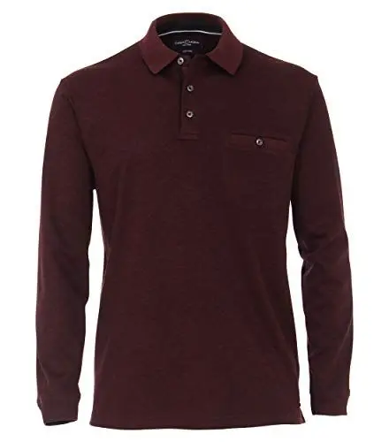 Produktbild: CASAMODA Polo-Shirt Langarm gestreift Dunkelrot M