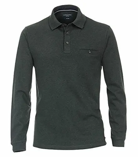 Produktbild: CASAMODA Polo-Shirt Langarm gestreift Olive L