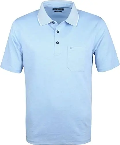 Produktbild: CASAMODA Polo-Shirt Uni Himmelblau 4XL