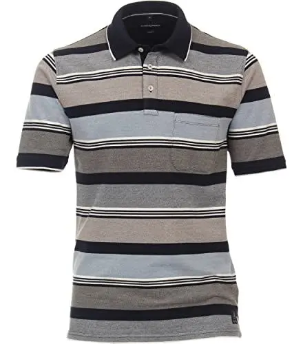Produktbild: CASAMODA Polo-Shirt gestreift Beige 5XL