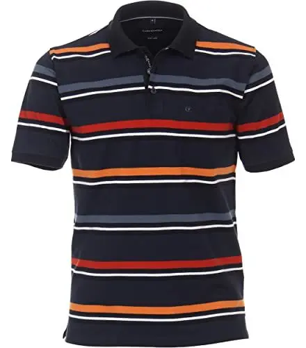 Produktbild: CASAMODA Polo-Shirt gestreift Dunkelorange XL