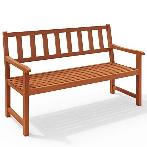 Produktbild: Casaria® Gartenbank Wetterfest Holz 320kg Belastbar FSC®-Zertifiziert Garten Balkon Sitzbank Gartenmöbel Bank Kensington 2-Sitzer 120x58x90cm Akazie